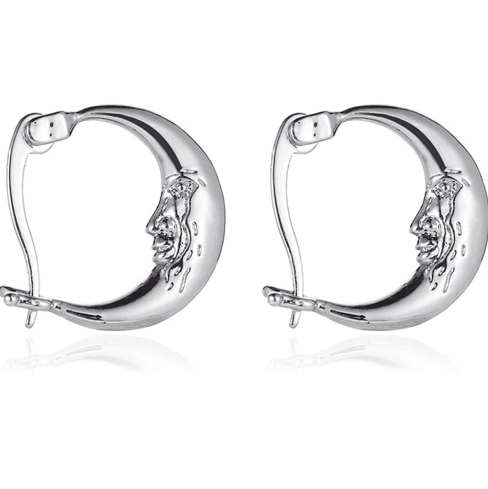 Cute vintage moon earrings